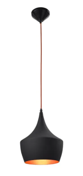 Industria Pendant 240Mm Black/Gold