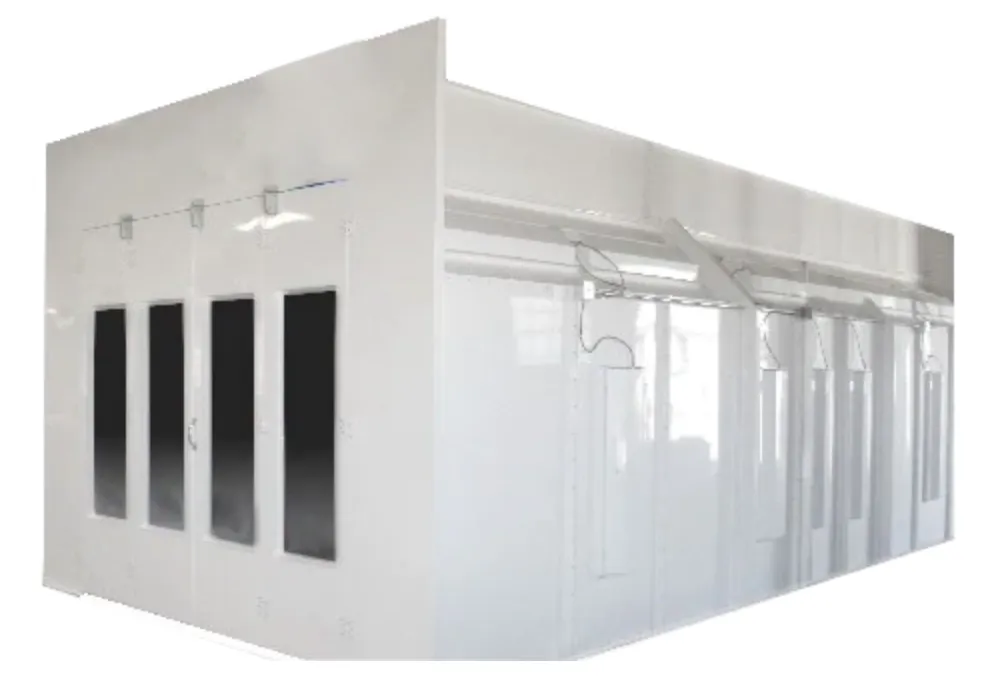 Industrial/Automotive Crossdraft Spray Booth 14' Wide x 9' High x 24' Deep I.D. (TFV14924 Series)