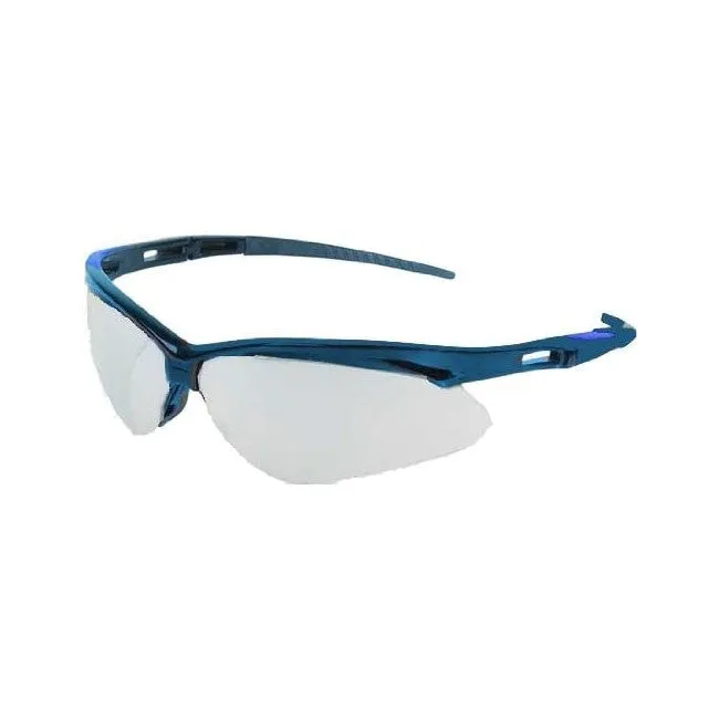 Jackson Nemesis Safety Glasses Blue Frame, Light Blue Lens