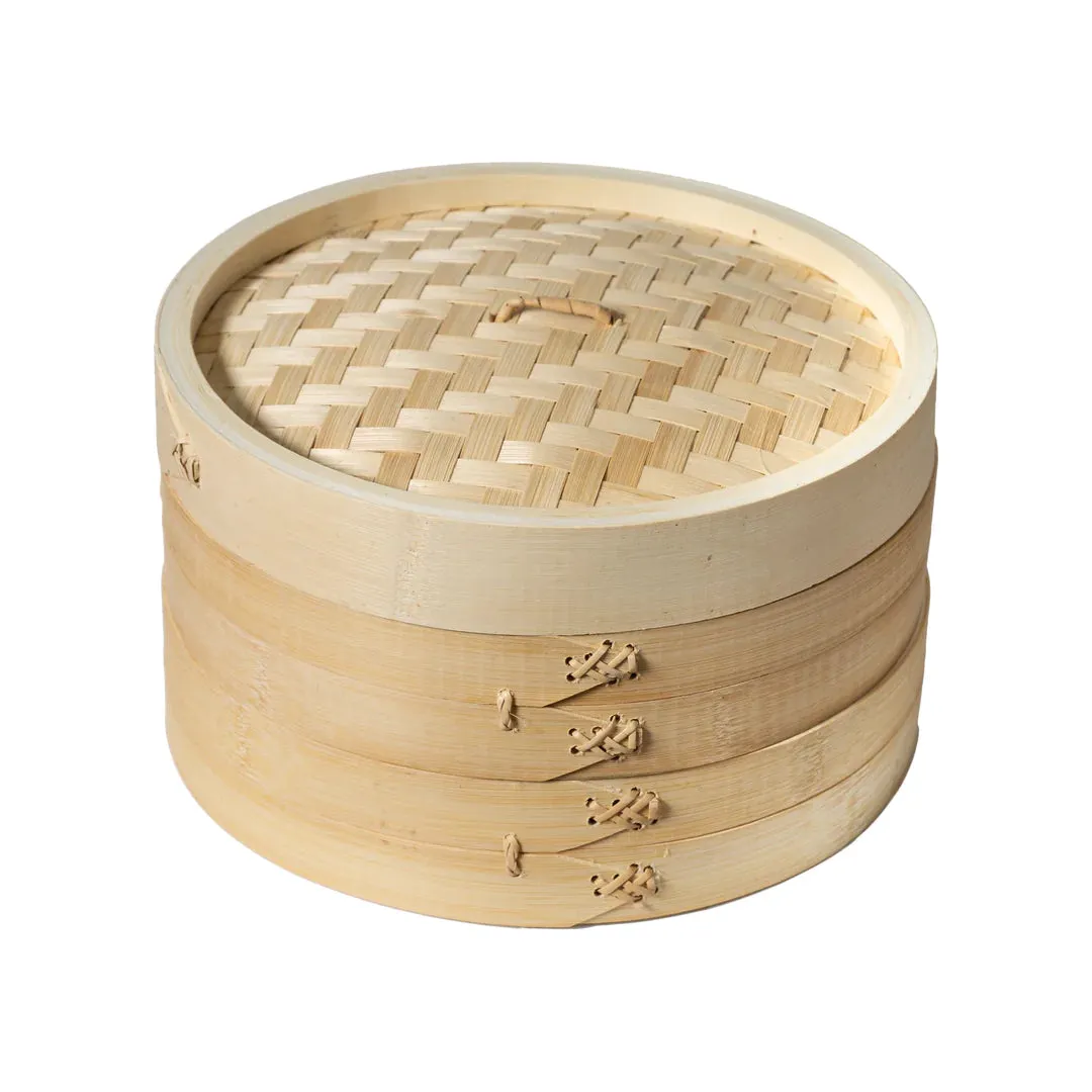 Joyce Chen 2-Tier Bamboo Steamer Basket 10"