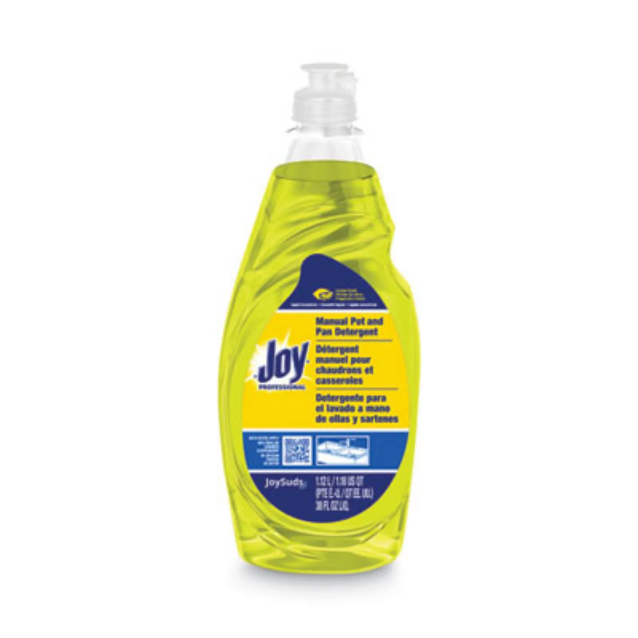 JOYSUDS, LLC. JOY43606CT Dishwashing Liquid, Lemon Scent, 38 oz Bottle, Carton of 8