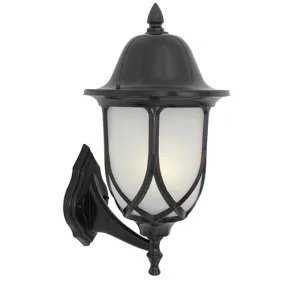 Lantern 4 Panel Alab. Up/Facing Black