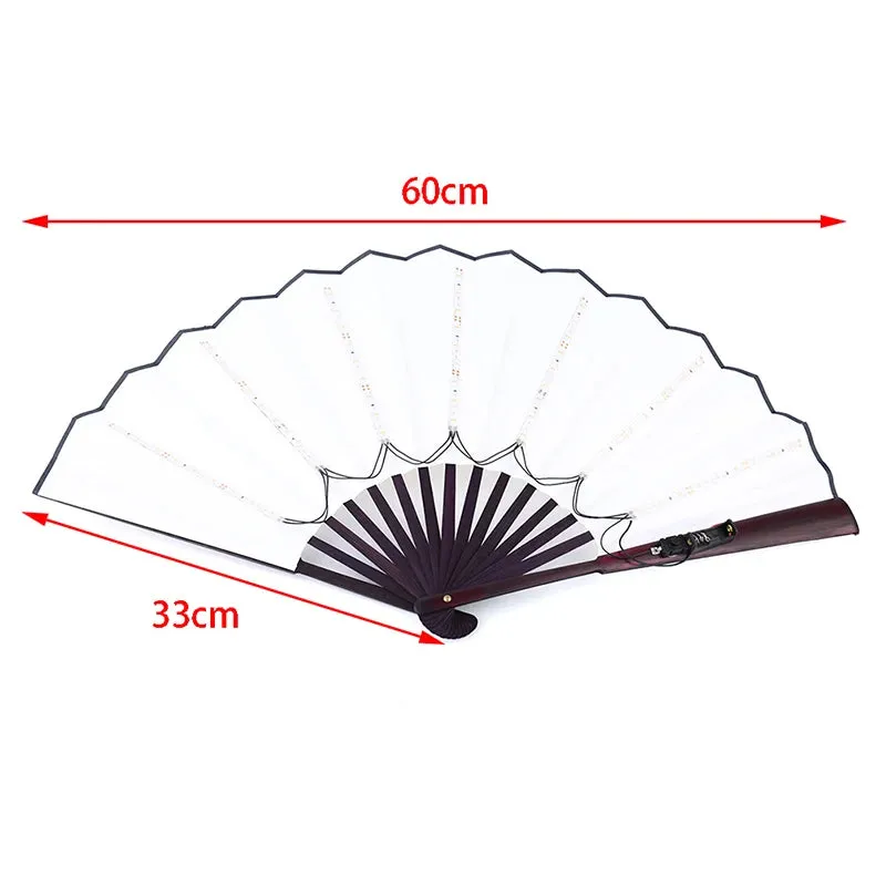 Large White LED Hand Fan