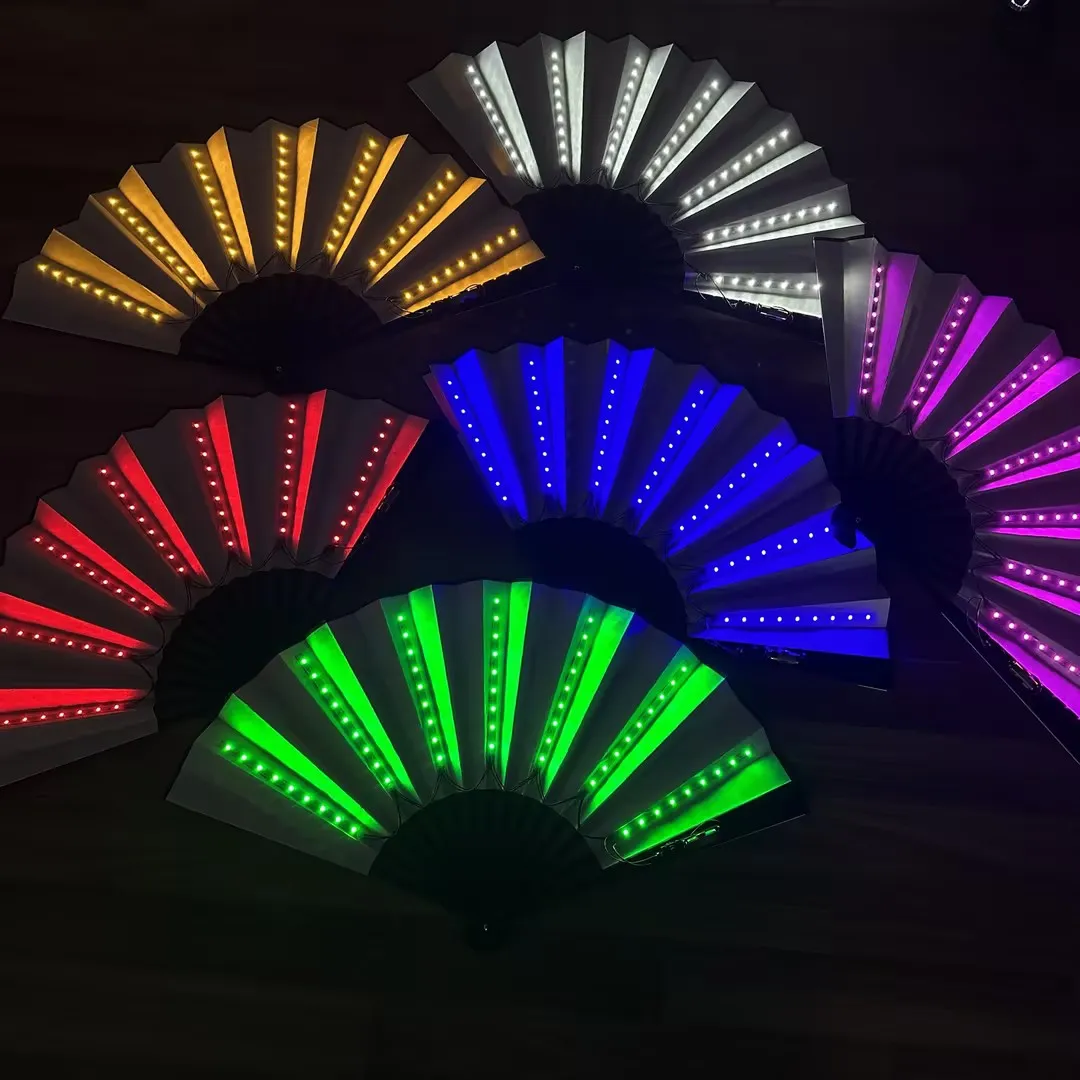 Large White LED Hand Fan