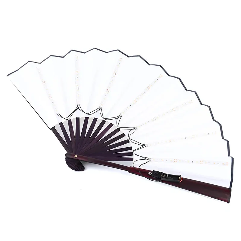 Large White LED Hand Fan