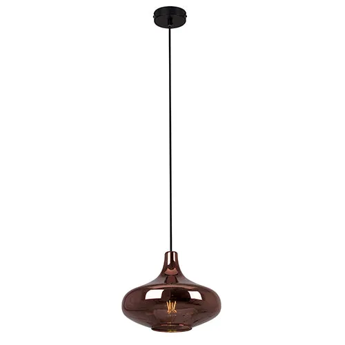 Larissa Pendant 280Mm Transparent Copper