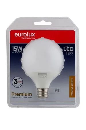 LED 95mm Maxi Globe E27 15w Warm White