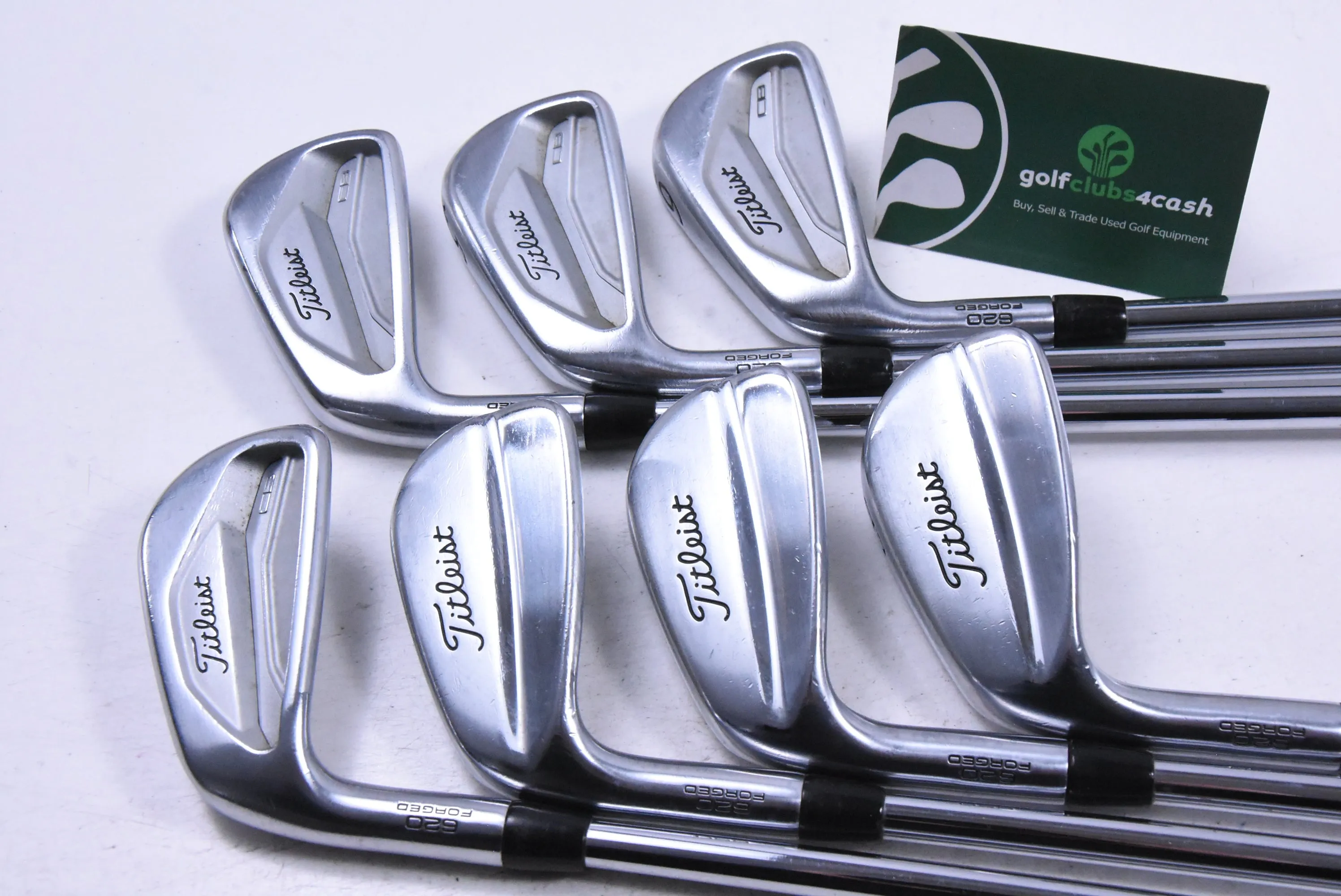 Left Hand Titleist 620 CB/MB Combo Irons / 4-PW / X-Flex Project X LZ 125 Shafts