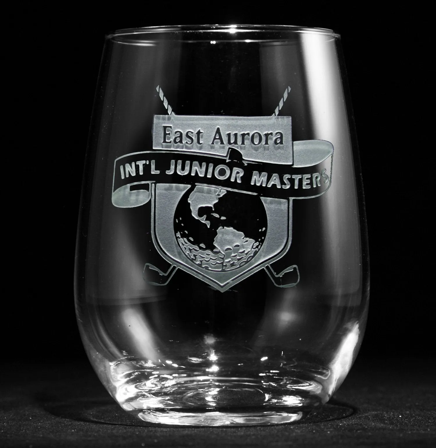 Logo Engraved Stemless Wine Glasses (Single Glass)