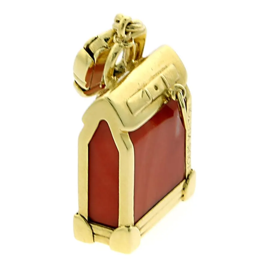 Louis Vuitton Coral Steamer Gold Charm Pendant