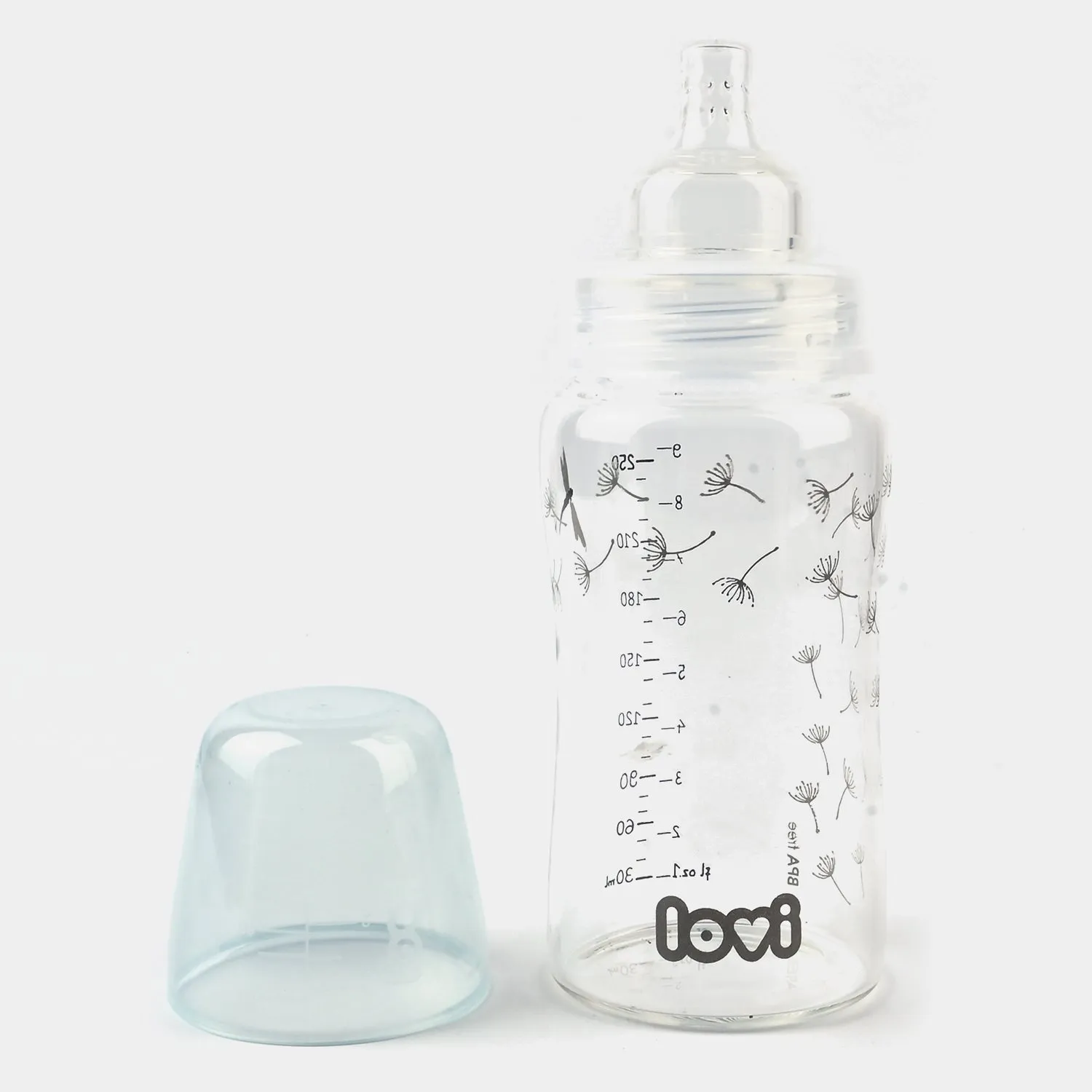 Lovi Glass Bottle Diamond Glass 250 Ml Botanic