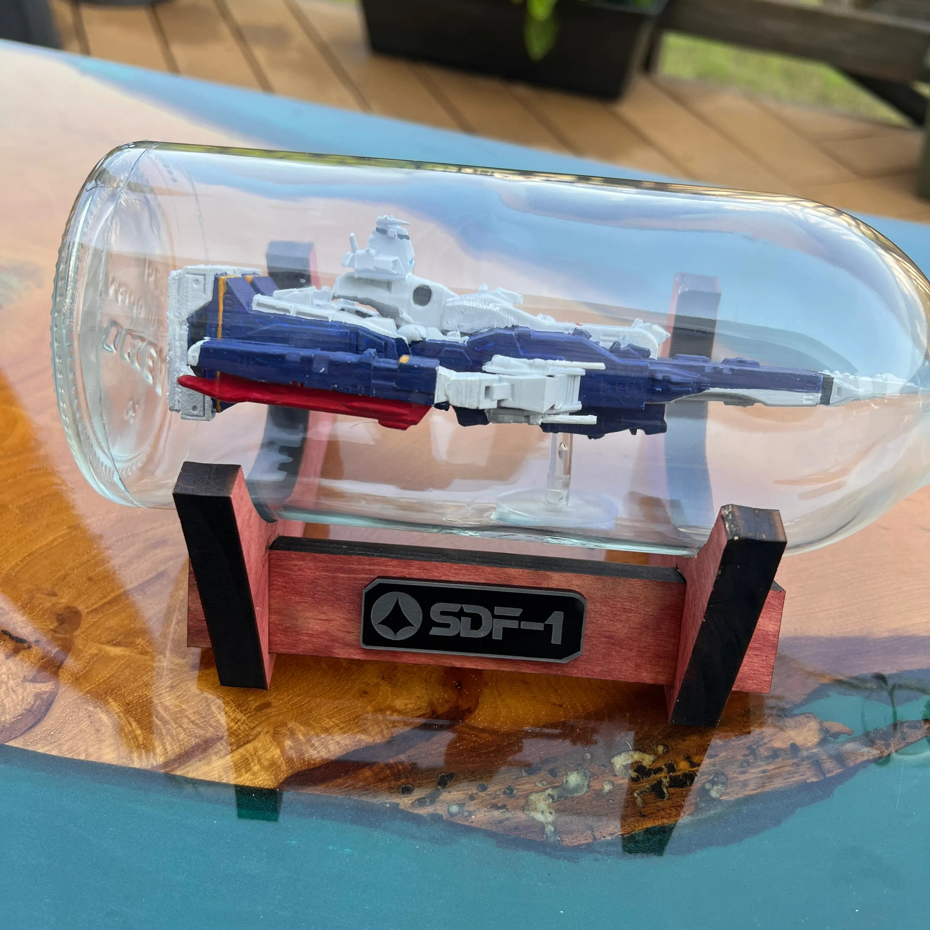 Macross Robotech SDF-1 in a Bottle