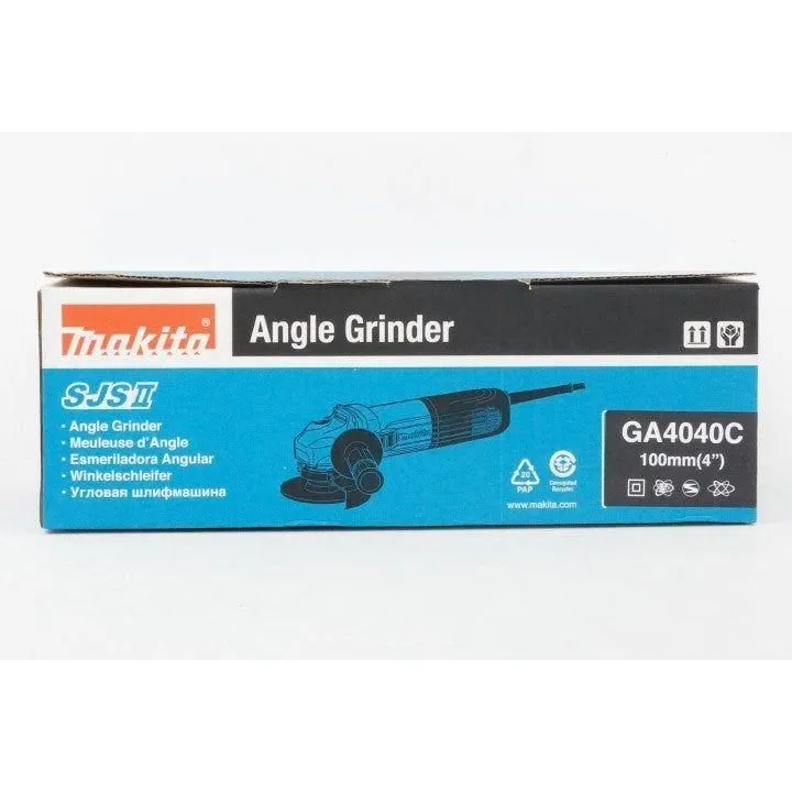 Makita GA4040C Angle Grinder 4" (Variable Speed) 1,400W