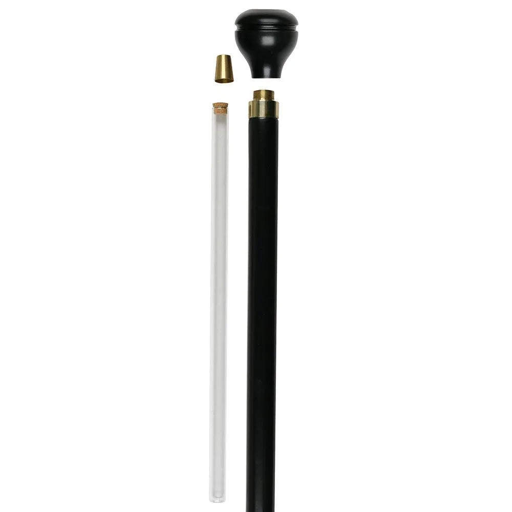 Martin Luther King "I have a dream" Flask Walking Stick w/ Black Beechwood Shaft & Pewter Collar