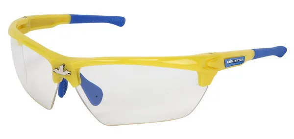 MCR Safety Dominator DM3 Yellow Frame, Clear MAX6