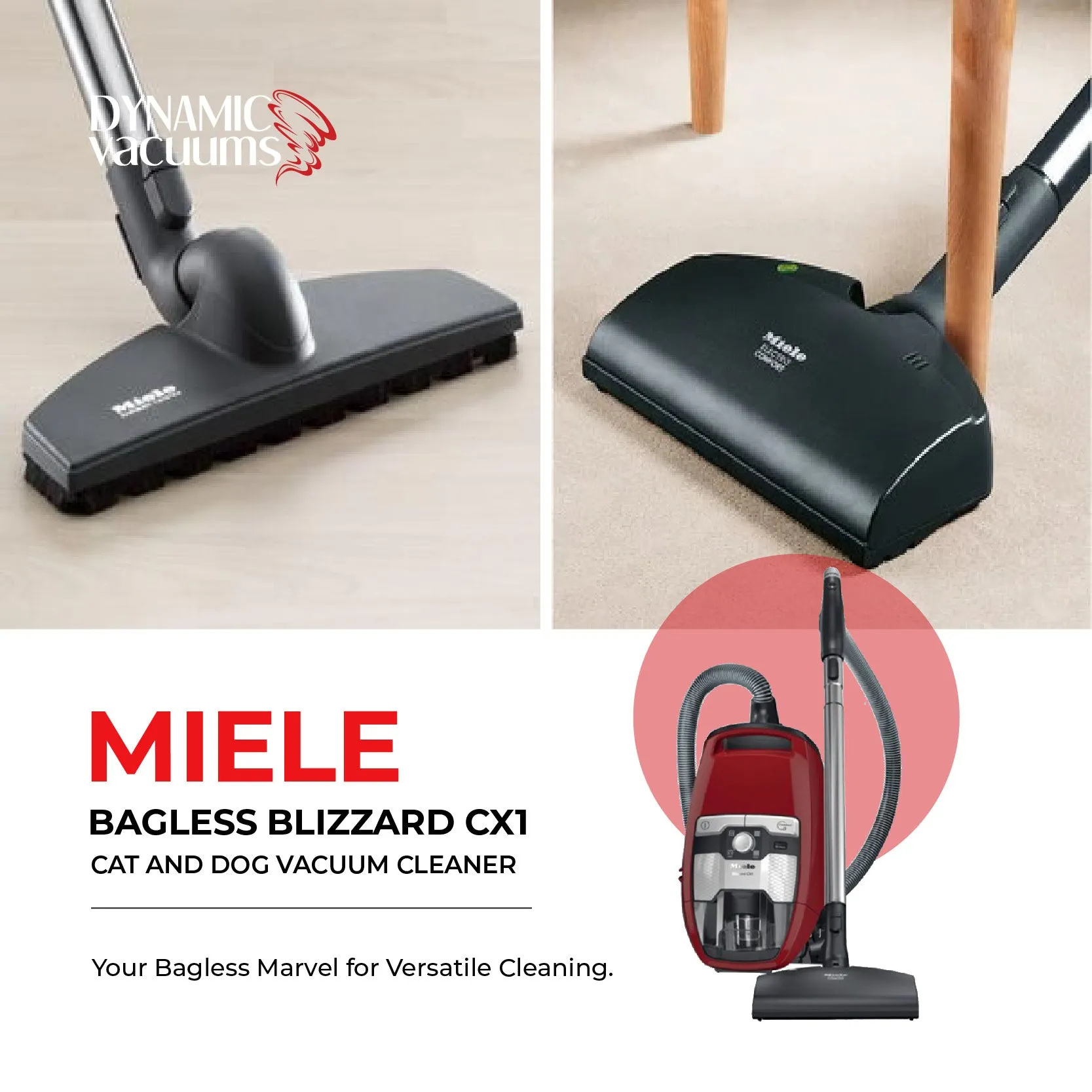 Miele Bagless Blizzard CX1 Cat and Dog Vacuum Cleaner