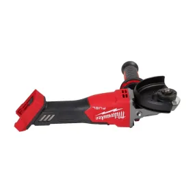 Milwaukee 2887-20 M18 Fuel 5 In. Flathead Braking Grinder, Slide Switch Lock-On