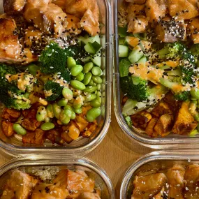 Miso-Glazed Salmon Bowls!