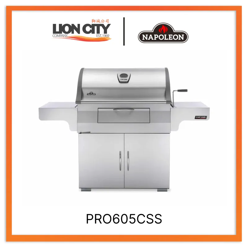 Napoleon PRO605CSS Charcoal Professional Grill