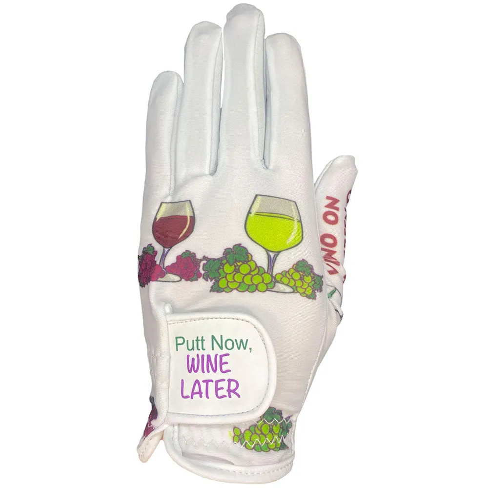 New Putt Now, Wine Later Women's Golf Glove