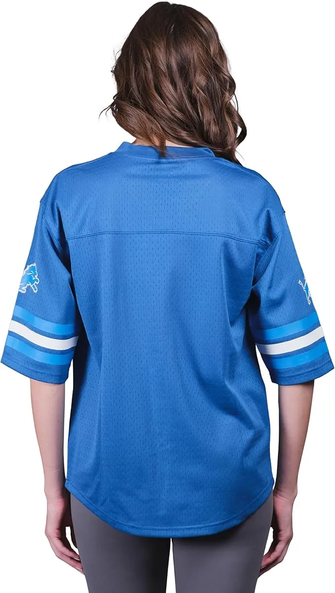 NFL Official Women's Soft Mesh Vintage Gameday Shirt|Detroit Lions