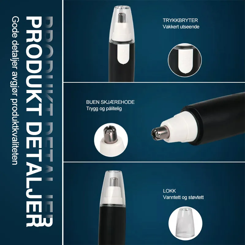 Nose and ear hair trimmer - wireless and portable