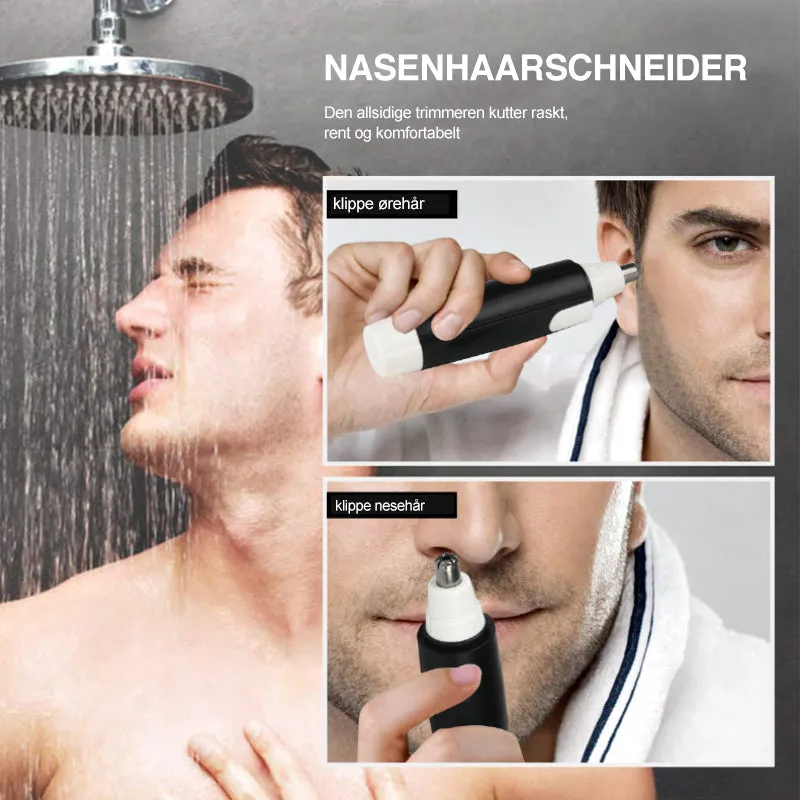 Nose and ear hair trimmer - wireless and portable