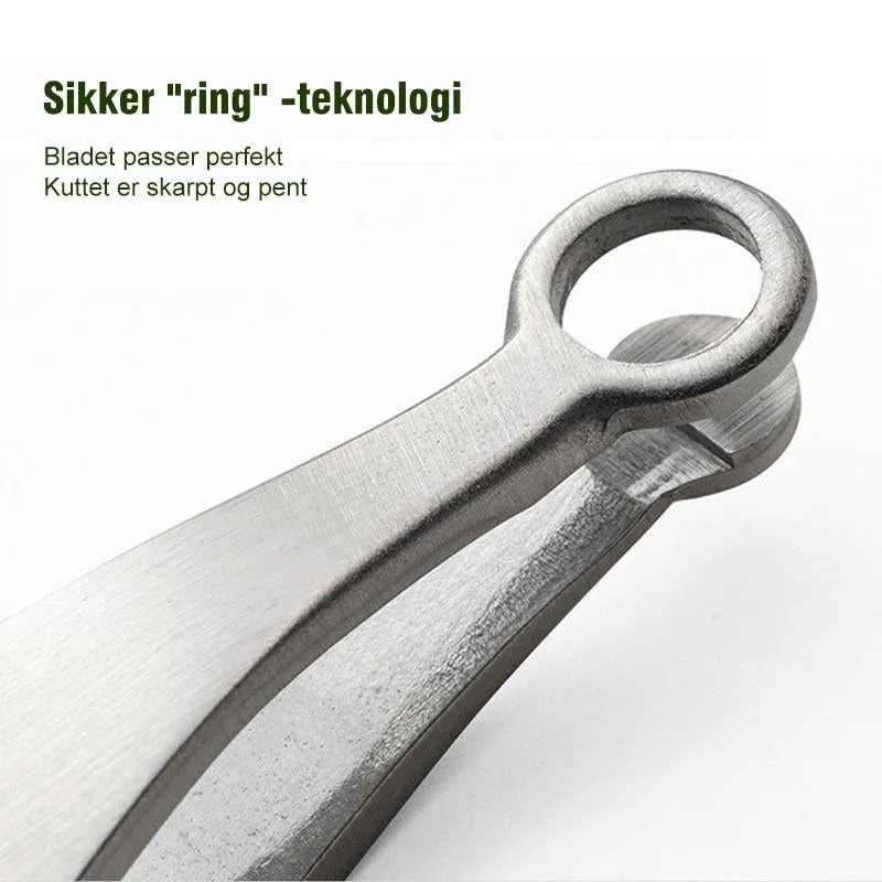 Nose hair trimming pliers in stainless steel