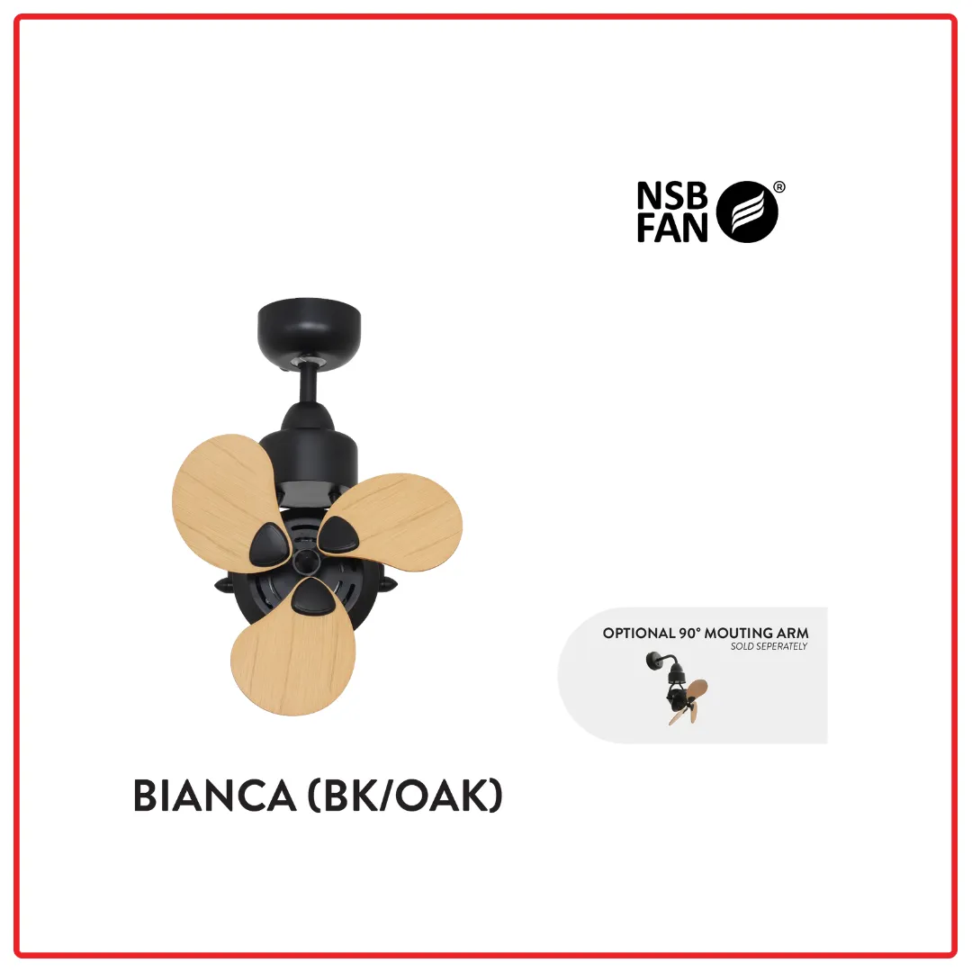 NSB BIANCA (Variety of Colours) 15 Inch AC Motor with Remote Control Ceiling Fan