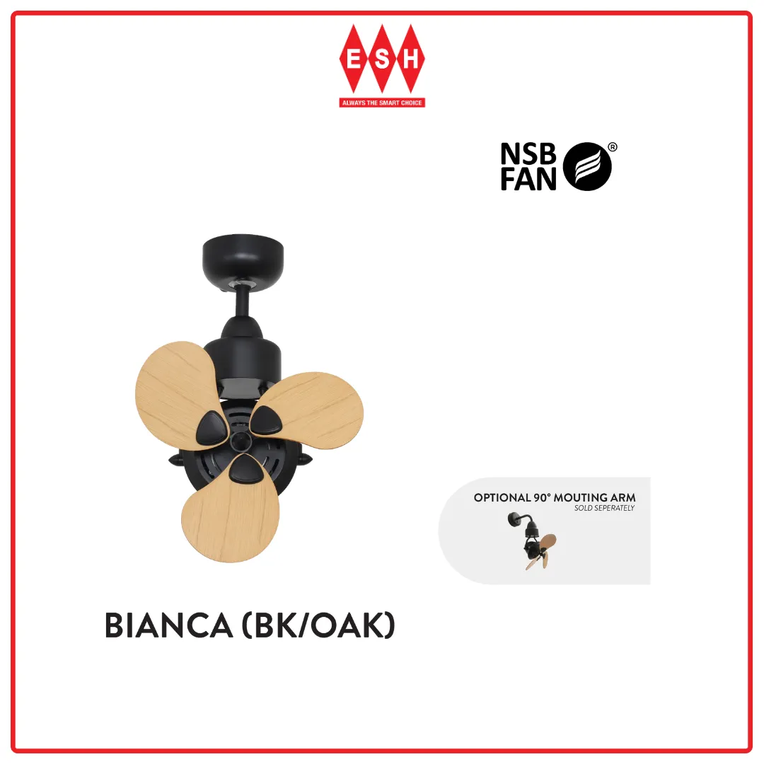 NSB BIANCA (Variety of Colours) 15 Inch AC Motor with Remote Control Ceiling Fan