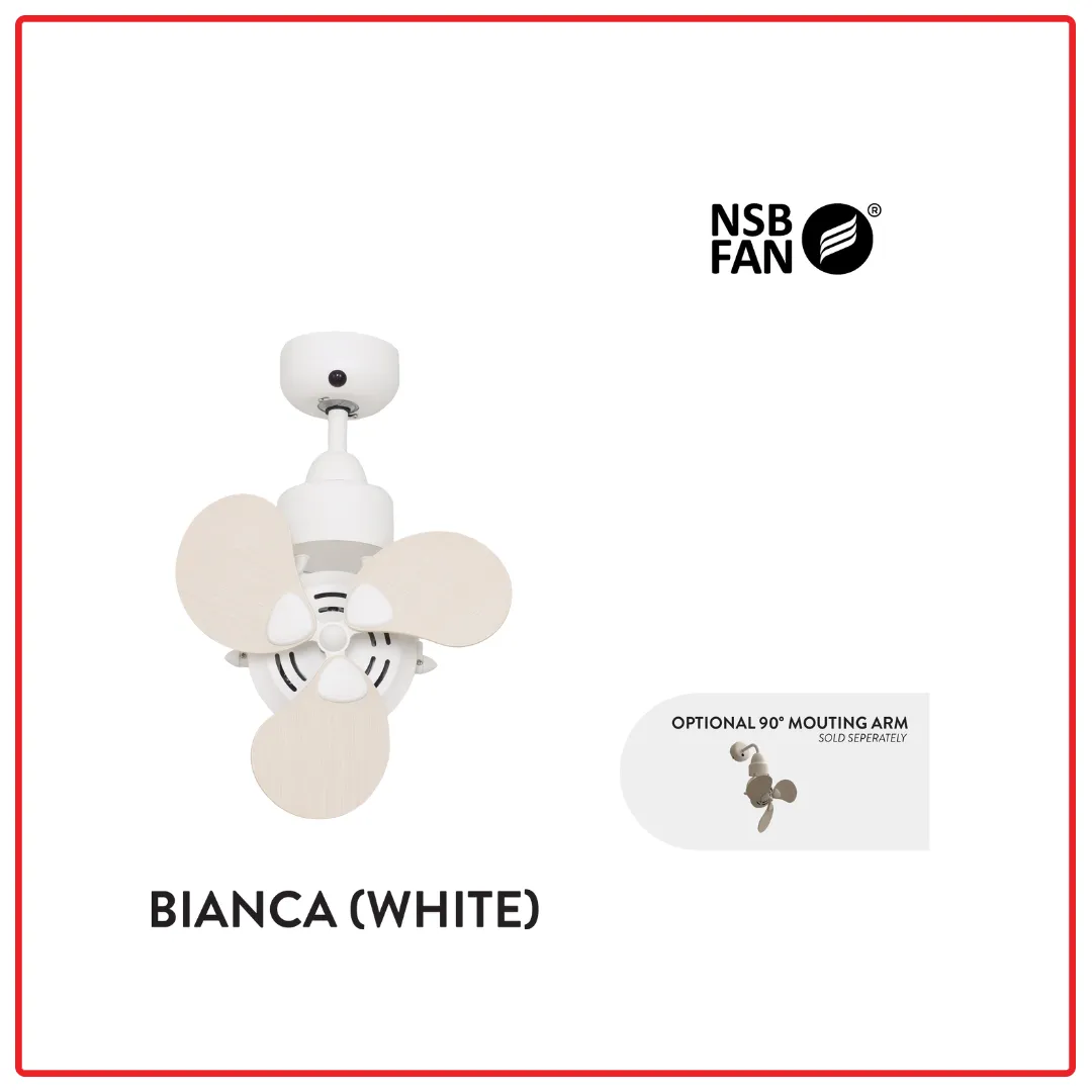 NSB BIANCA (Variety of Colours) 15 Inch AC Motor with Remote Control Ceiling Fan