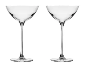 NUDE Glass Savage Coupetini Glass 5.75 oz. - 4"W x 6.5"H Set of 2