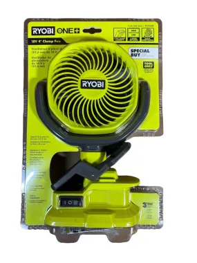 ONE  18-Volt Cordless 4 in. Clamp Fan (Tool Only)