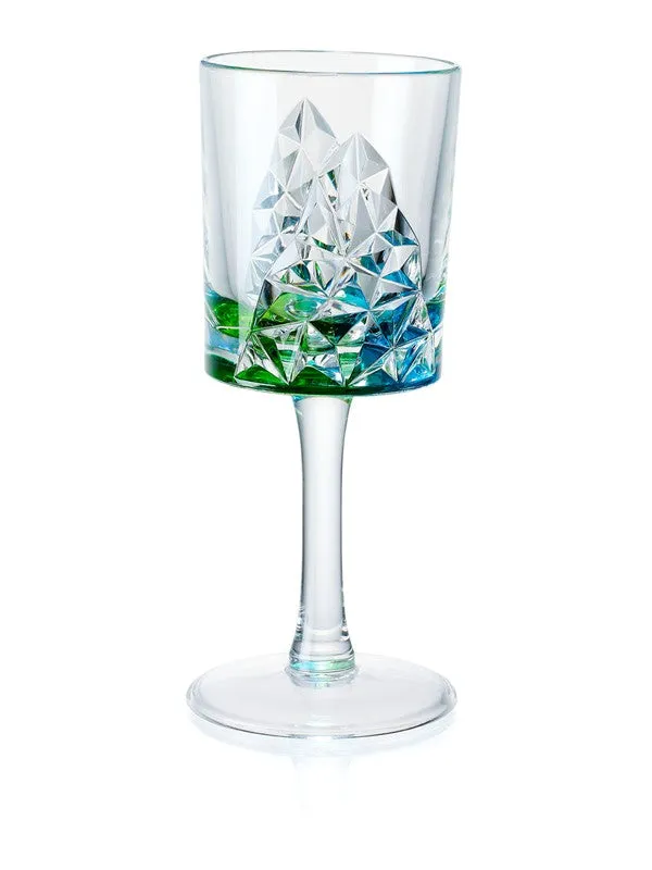 Peacock Glacier Acrylic Wine Glass 8oz