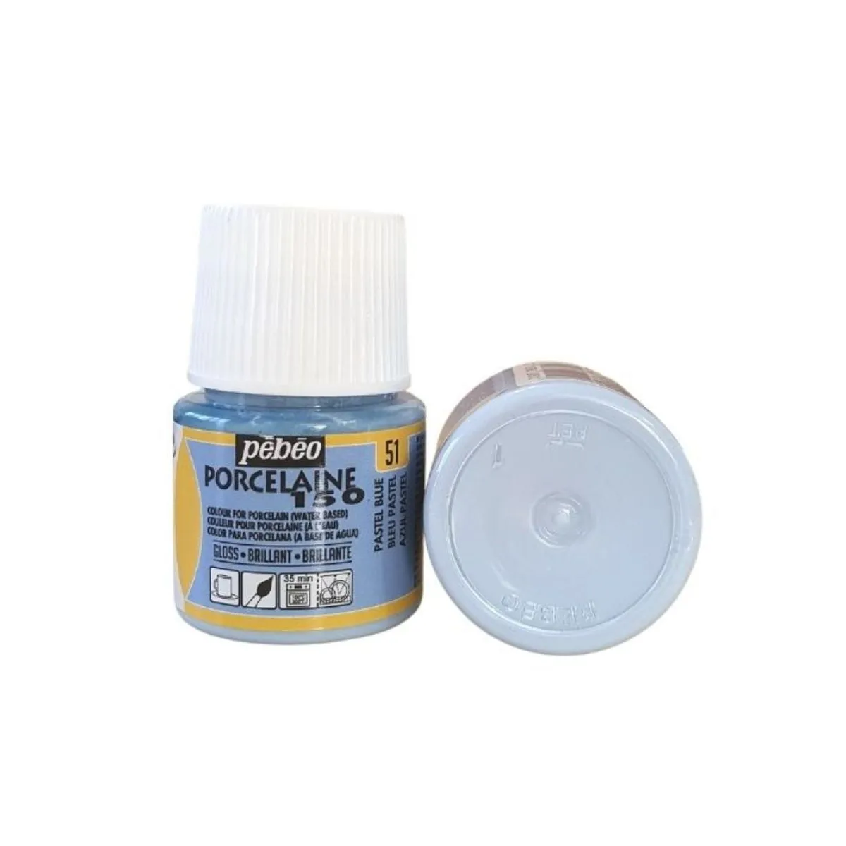 Pebeo Porcelaine 150 Ceramic Paint, 45 ml Bottle - Pastel Blue