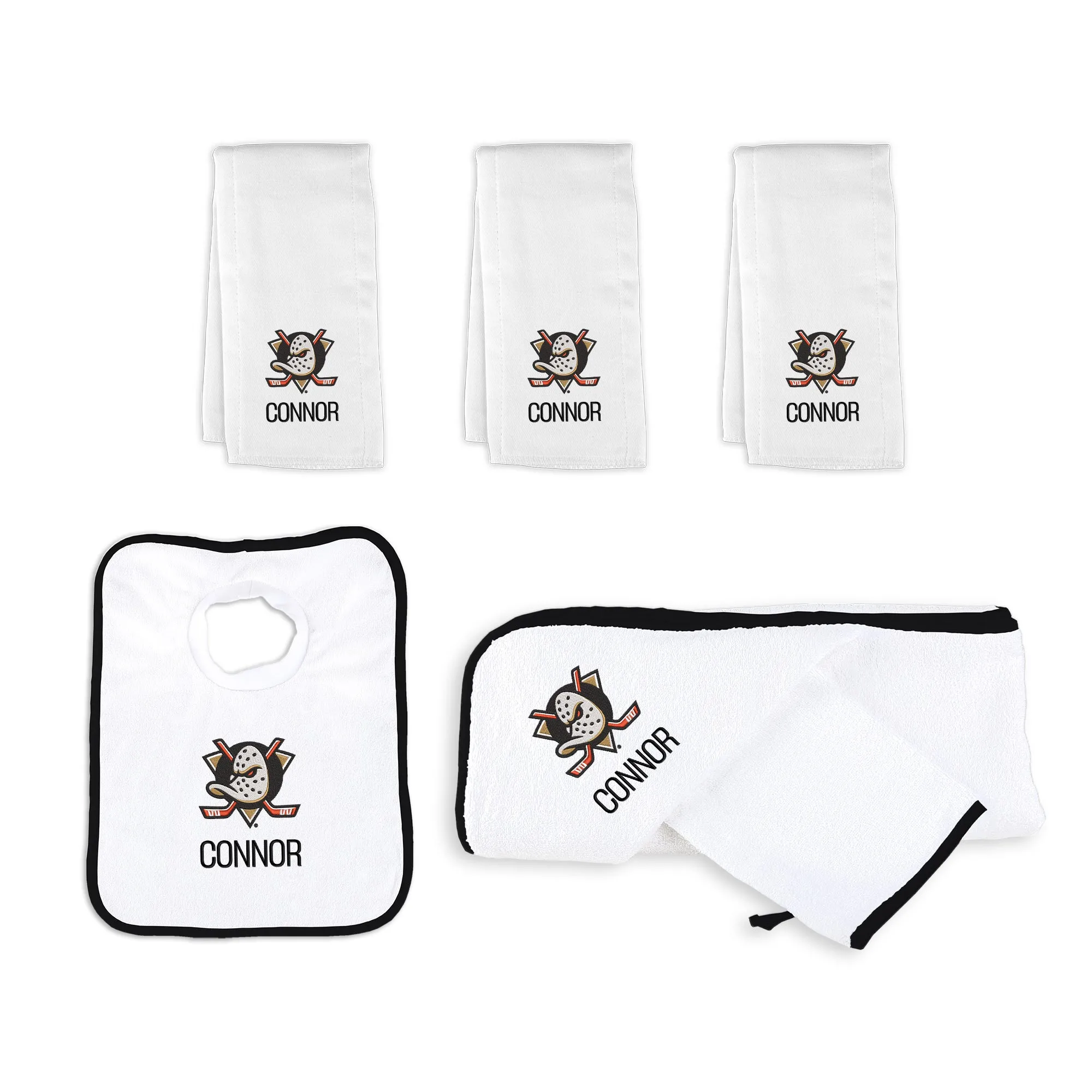 Personalized Anaheim Ducks Medium Basket - 6 Items