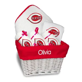 Personalized Cincinnati Reds Medium Basket - 6 Items