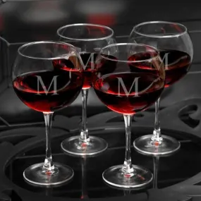 Personalized Red Wine Glasses (Set of 4)