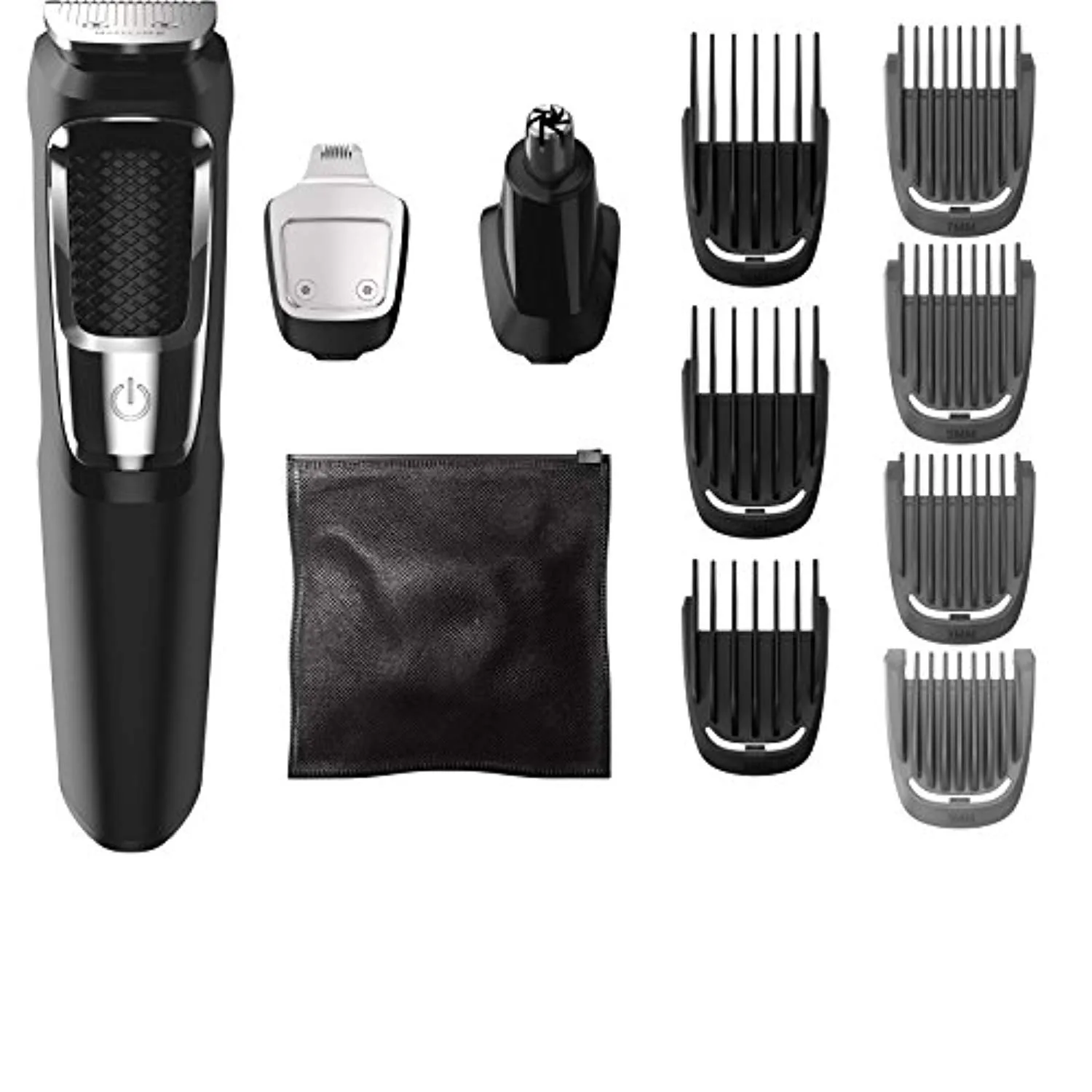 Philips Norelco Multi Groomer MG3750/60 - 13 piece, beard, face, nose, and ear hair trimmer and clipper