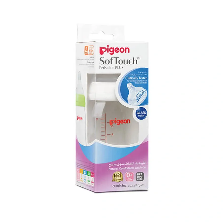 Pigeon Glass Bottle WN 160 ML Plain