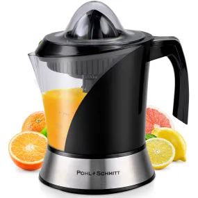 Pohl Schmitt Deco-Line Electric Citrus Juicer Machine Extractor - Large Capacity 34oz (1L) Easy-Clean, Featuring Pulp Control Technology