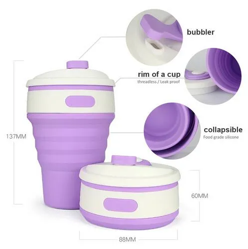 Portable Collapsible Silicone Coffee Mug