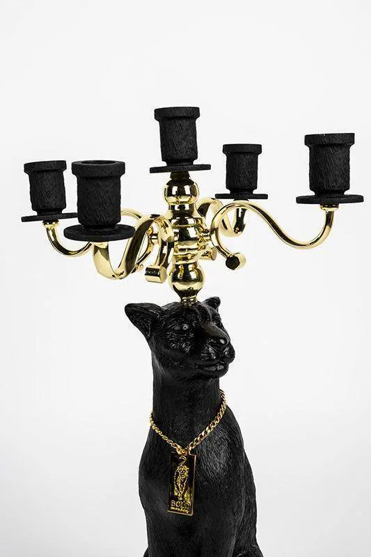 Proudly Crowned Panther Candle Holder