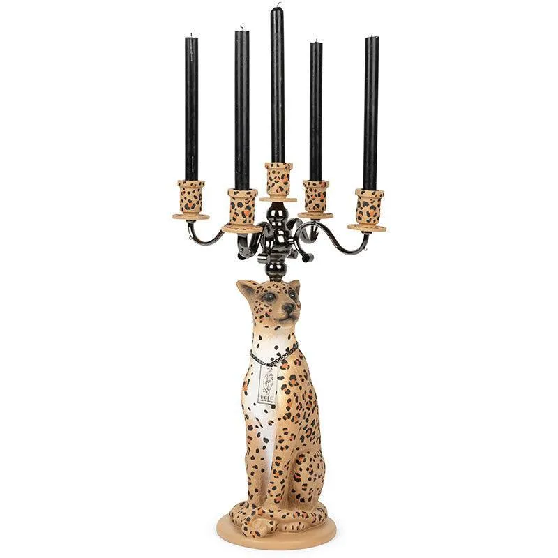 Proudly Crowned Panther Candle Holder