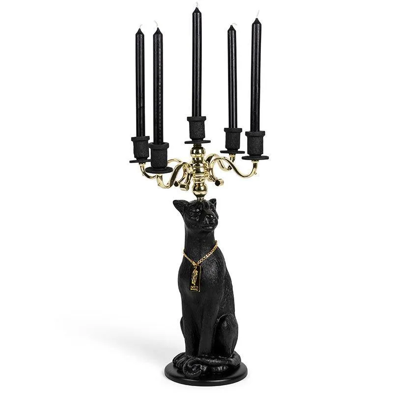 Proudly Crowned Panther Candle Holder