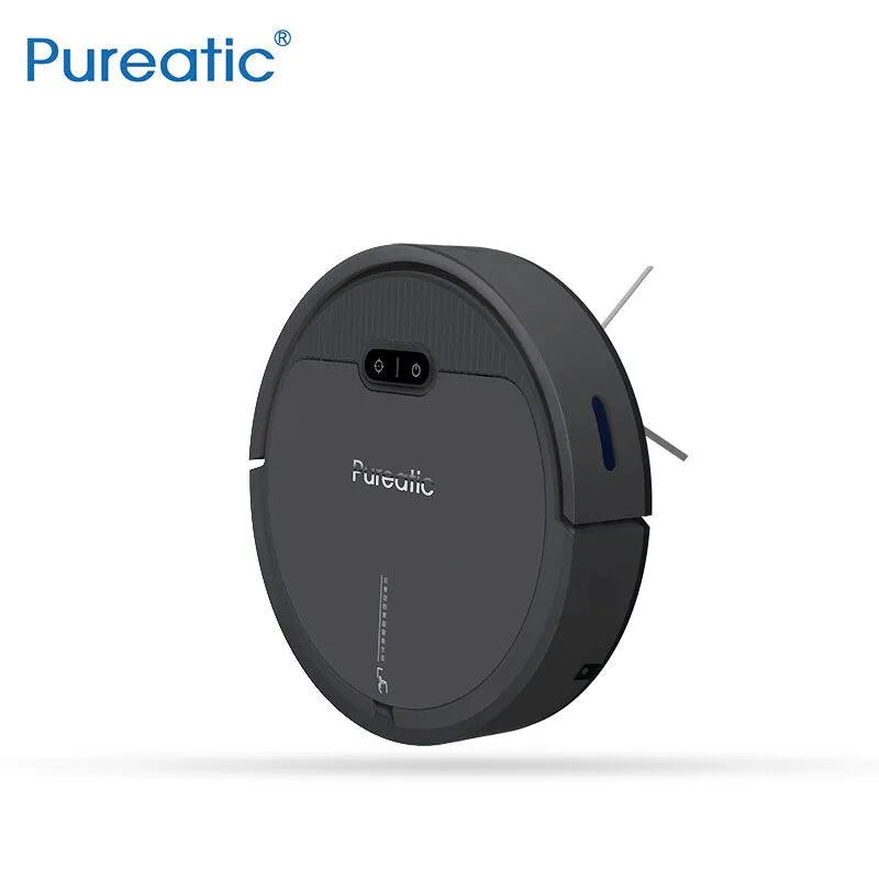 Pureatic V2 Intelligent Robot Vacuum Cleaner App Control Big Suction Automatic Recharge Plan time for Pet Hair Home with Mop