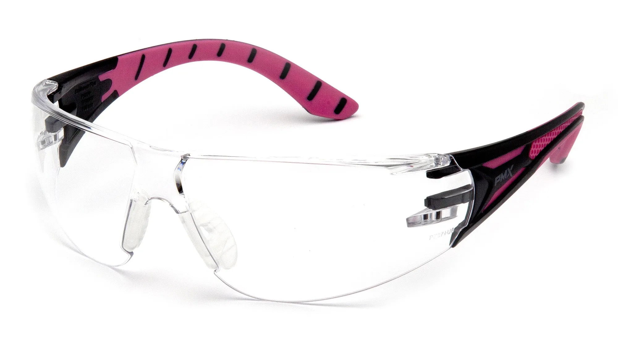 Pyramex SBP9610S Endeavor Plus Black/Pink Safety Glasses W/ Clear Lens (12 each)