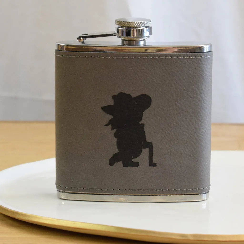 Rebel Leather Flask