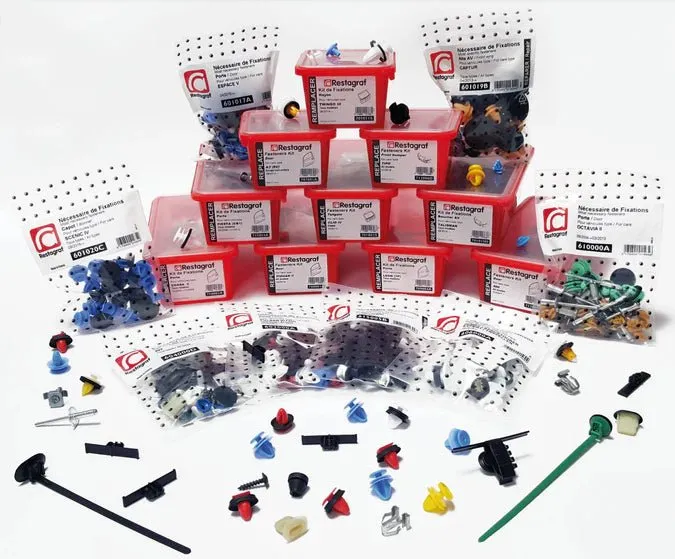 Restagraf Full Bonnet Fixings & Fasteners- Fitting Kit, Megane (12.2021 →) , Renault 651008203R , 65 10 082 03R