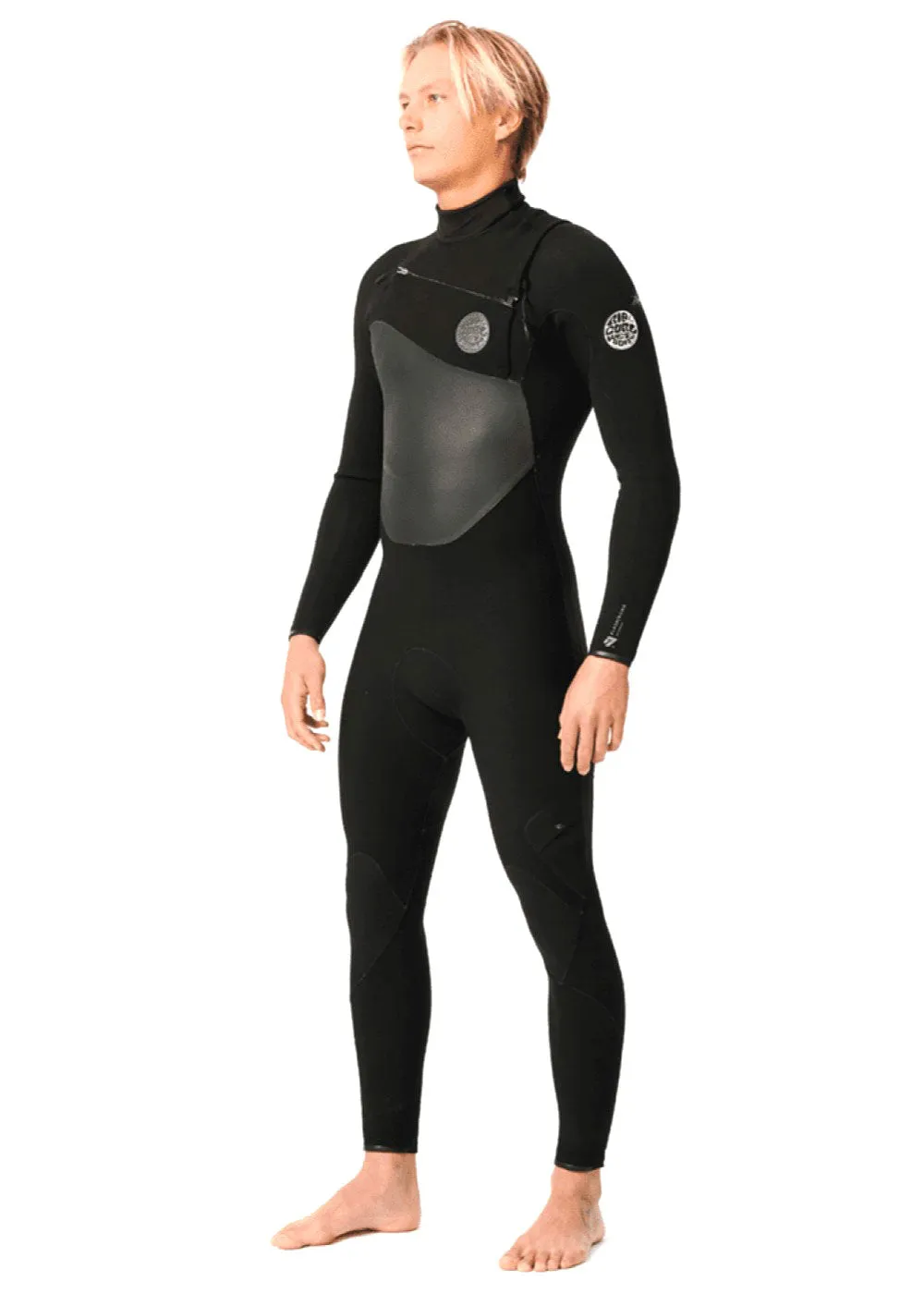 Rip Curl Mens Flashbomb Chest Zip 4/3mm Steamer Wetsuit